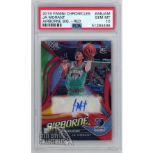 Ja Morant 2019-20 Panini Chronicles R&S Airborne Rookie Auto Card PSA 10 Gem MT
