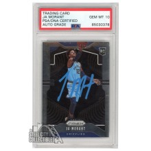 Ja Morant 2019-20 Panini Prizm Variation Autograph Rookie Card #249 PSA/DNA 10 (Light Blue)