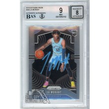 Ja Morant 2019-20 Panini Prizm Autograph Rookie Card #249 BGS 9 BAS 8 (Blue)
