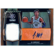 Ja Morant 2019-20 Panini Obsidian Orange Rookie Patch Autograph Card #203 44/50