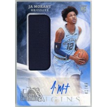 Ja Morant 2019-20 Panini Origins Blue Rookie Patch Auto Card #153 42/49