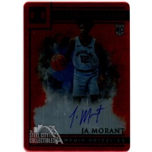 Ja Morant 2019-20 Panini Impeccable Stainless Stars Red Rookie Auto Card 35/60