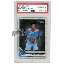Ja Morant 2019-20 Panini Donruss Rated Rookie Infinite Autograph Card #202 PSA/DNA 10 (Light Blue)