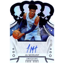 Ja Morant 2019-20 Panini Crown Royale Blue Rookie Autograph Card 01/25