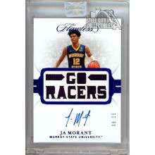 Ja Morant 2019-20 Panini Flawless Sapphire Rookie Patch Auto Card #102 09/15