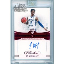 Ja Morant 2019-20 Panini Flawless Ruby Rookie Gem Autograph Card #102 20/20