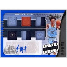 Ja Morant 2019-20 Panini Absolute Memorabilia Blue Rookie 6 Relic Auto Card 18/25
