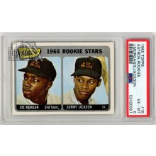 Joe Morgan & Sonny Jackson 1965 Topps Rookie Stars Card #16 PSA 6 EX-MT (951)