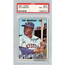 Joe Morgan 1967 Topps Card #337 PSA 8 NM-MT