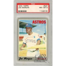 Joe Morgan 1970 Topps Card #537 PSA 8 NM-MT