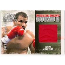 Tommy Morrison 2011 ITG Ringside Boxing Silver Trunks Card #AM-41