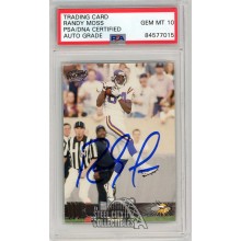 Randy Moss 1998 Pacific Autograph Rookie Card #244 PSA/DNA 10
