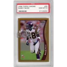 Randy Moss 1998 Topps Chrome Rookie Card #35 PSA 10 Gem Mt