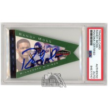 Randy Moss 1998 Playoff Contenders Green Autograph Rookie Card RC #55 PSA/DNA