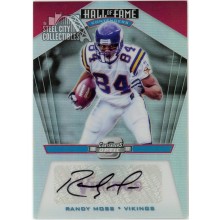 Randy Moss 2017 Contenders Optic Hall of Fame Contenders Auto 6/15 Surface Marks