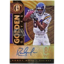 Randy Moss 2021 Panini Gold Standard Golden Gloves Auto 3/10