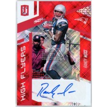 Randy Moss 2017 Panini Unparalleled High Flyers Red Auto Card 24/25 (Corner)