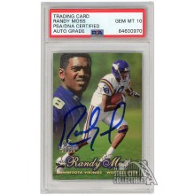 Randy Moss 1998 Flair Showcase Autograph Rookie Card RC #225 PSA/DNA 10