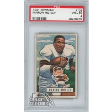Marion Motley 1951 Bowman Card #109 PSA 4 VG-EX