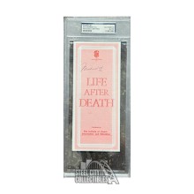 Muhammad Ali Autographed Life After Death Pamphlet - PSA/DNA