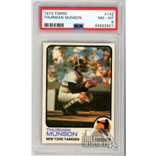 Thurman Munson 1973 Topps Card #142 PSA 8 NM-MT
