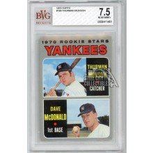 Thurman Munson 1970 Topps Baseball Rookie Card #189 BVG 7.5