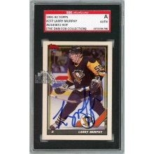 Larry Murphy 1991-92 Topps Autograph Card #277 SGC Authentic
