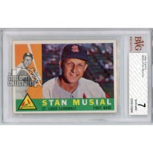 Stan Musial 1960 Topps Baseball Card #250 BVG 7