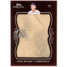 Stan Musial 2008 Topps Sterling Super Jumbo Game-Used Patch Card #JS-SM8 1/1