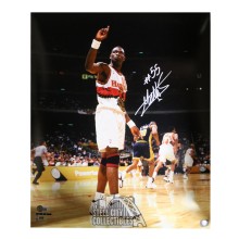Dikembe Mutombo Autographed Atlanta 16x20 Basketball Photo - BAS