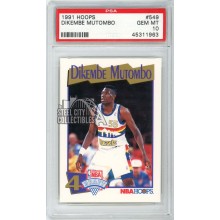 Dikembe Mutombo 1991-92 Hoops Rookie Card #549 PSA 10