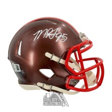 Myles Garrett Autographed Cleveland Browns Flash Mini Football Helmet - BAS