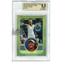 Li Na 2020 Topps Transcendent Tennis VIP Green Card #4 /20 BGS 9.5