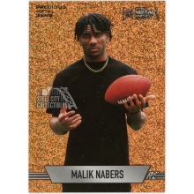 Malik Nabers 2024 Skybox Metal Universe Fresh Foundation Orange FX PMG Rookie Card #FF-21 19/25