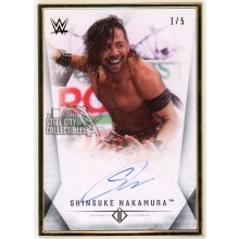 Shinsuke Nakamura 2019 Topps Transcendent WWE Black Autograph Card #A-SN 1/5