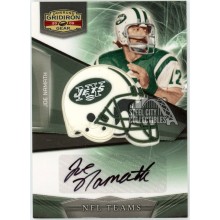 Joe Namath 2009 Donruss Gridiron Gear NFL Teams Autograph Card #30 6/50