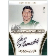 Joe Namath 2016 Panini Immaculate Moments Autograph Card #JN-1 3/10