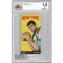 Joe Namath 1965 Topps Football Rookie Card #122 BVG 1.5