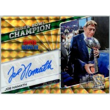 Joe Namath 2019 Panini Spectra Super Bowl Champion Prizm Autograph Card 02/10