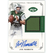 Joe Namath 2017 Panini National Treasures Jersey Autograph Card #MS-JNM 24/25