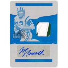 Joe Namath 2022 Panini National Treasures Lasting Legacies Patch Auto Plate 1/1
