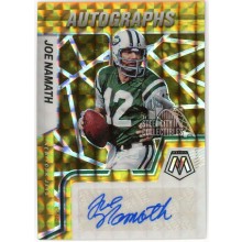 Joe Namath 2022 Panini Mosaic Gold Autograph Card #AM-JN 4/10