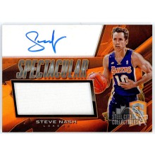 Steve Nash 2013-14 Panini Spectra Spectacular Patch Autograph Card #52 05/15