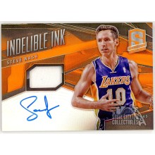 Steve Nash 2013-14 Panini Spectra Indelible Ink Patch Autograph Card #10 06/15