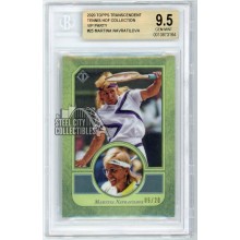 Martina Navratilova 2020 Topps Transcendent Tennis VIP Green Card #25 /20 BGS 9.5