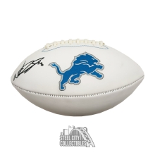 Ndamukong Suh Autographed Detroit Lions White Logo Football - JSA