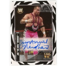 Jim "The Anvil" Neidhart 2020 Topps Transcendent WWE VIP Party Black White Autograph Card #A-JN 1/1