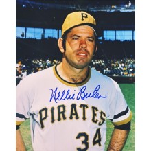 Nellie Briles Autographed Pittsburgh Pirates 8x10 Photo (Color Background) - BAS