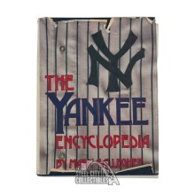 New York Yankees Hall of Famers & Stars Autographed Yankee Encyclopedia Book - JSA LOA (Mantle)