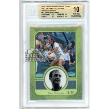 John Newcombe 2020 Topps Transcendent Tennis VIP Green Card #43 /20 BGS 10